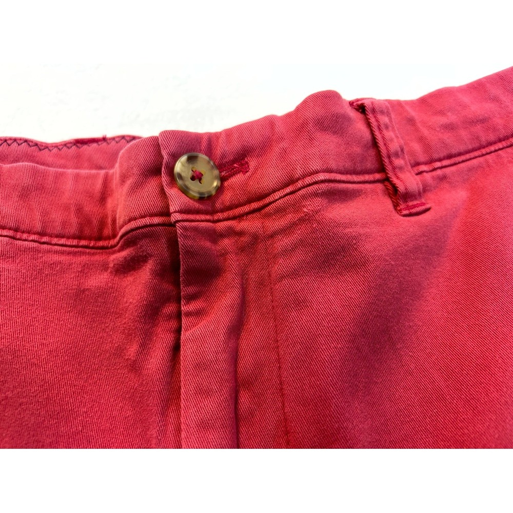 JOHNNIE-O Men's Neal Stretch Twill Casual Shorts Malibu Faded Red Wine Size 35 - Picture 6 of 14